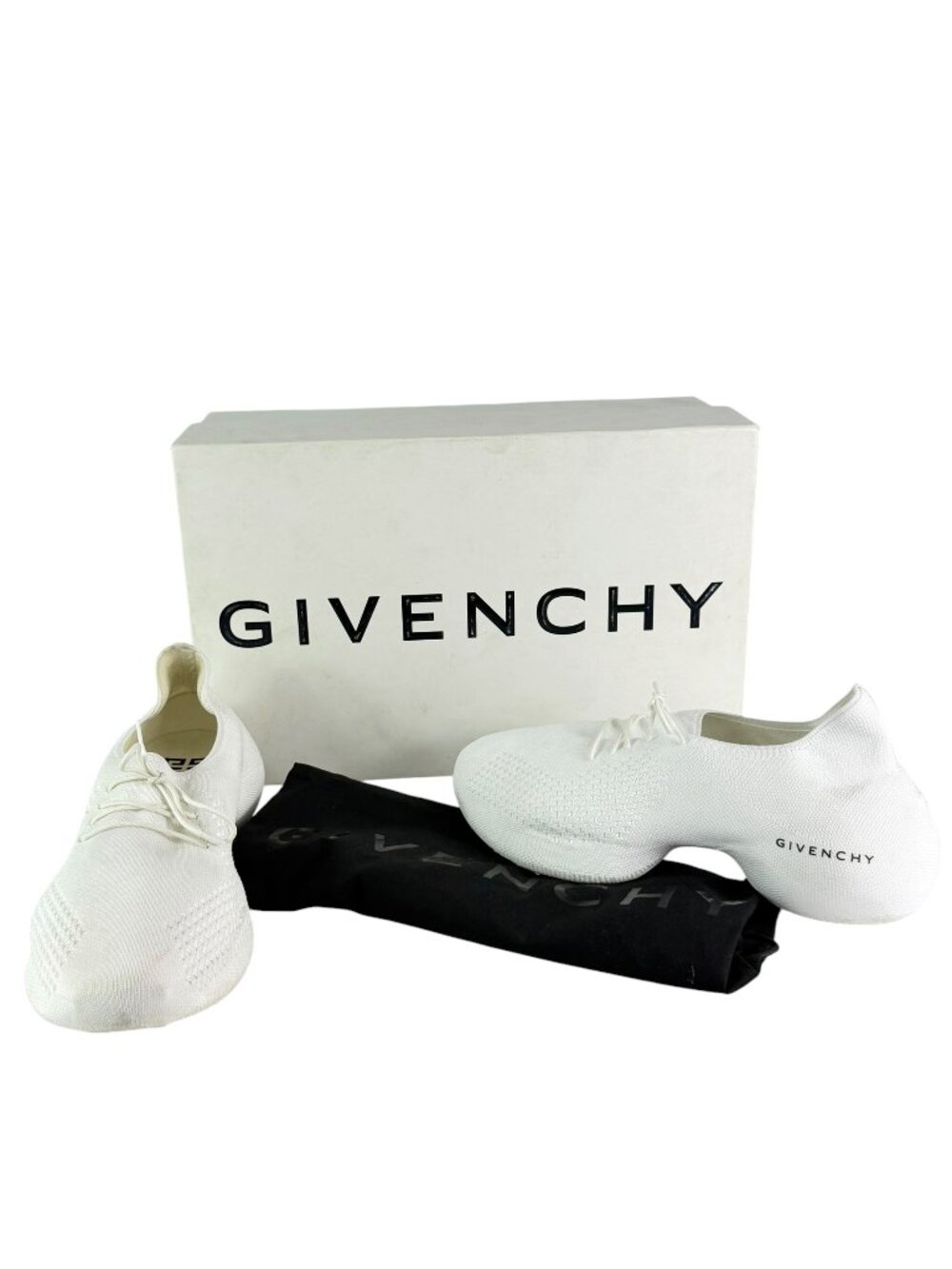 $895 GIVENCHY White Knit TK-360 Women's Sneakers Made in Italy "40" / "10US"